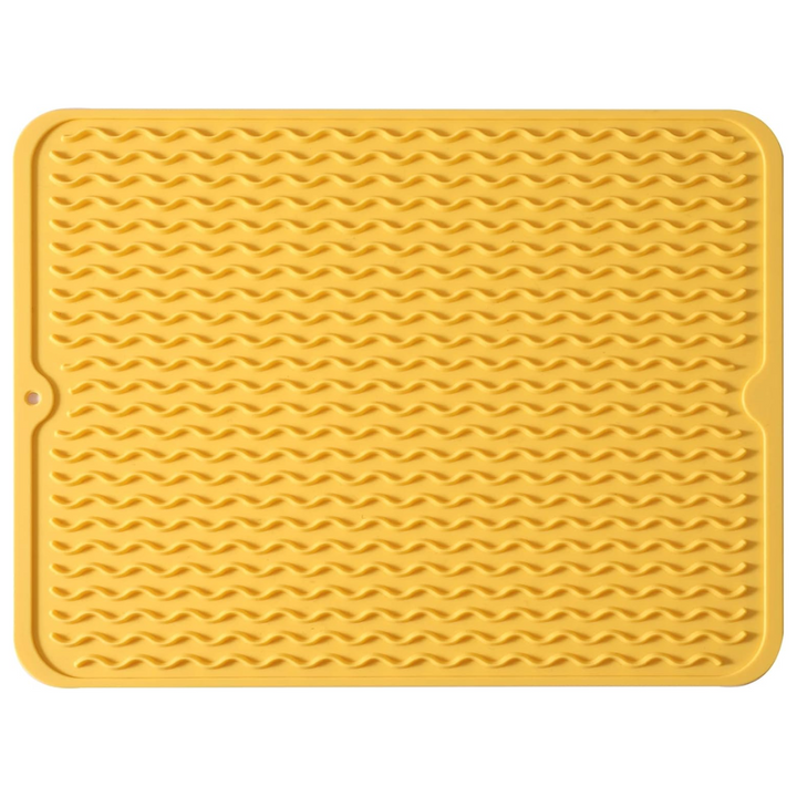 Eco-friendly kitchen mat protecting countertop from water