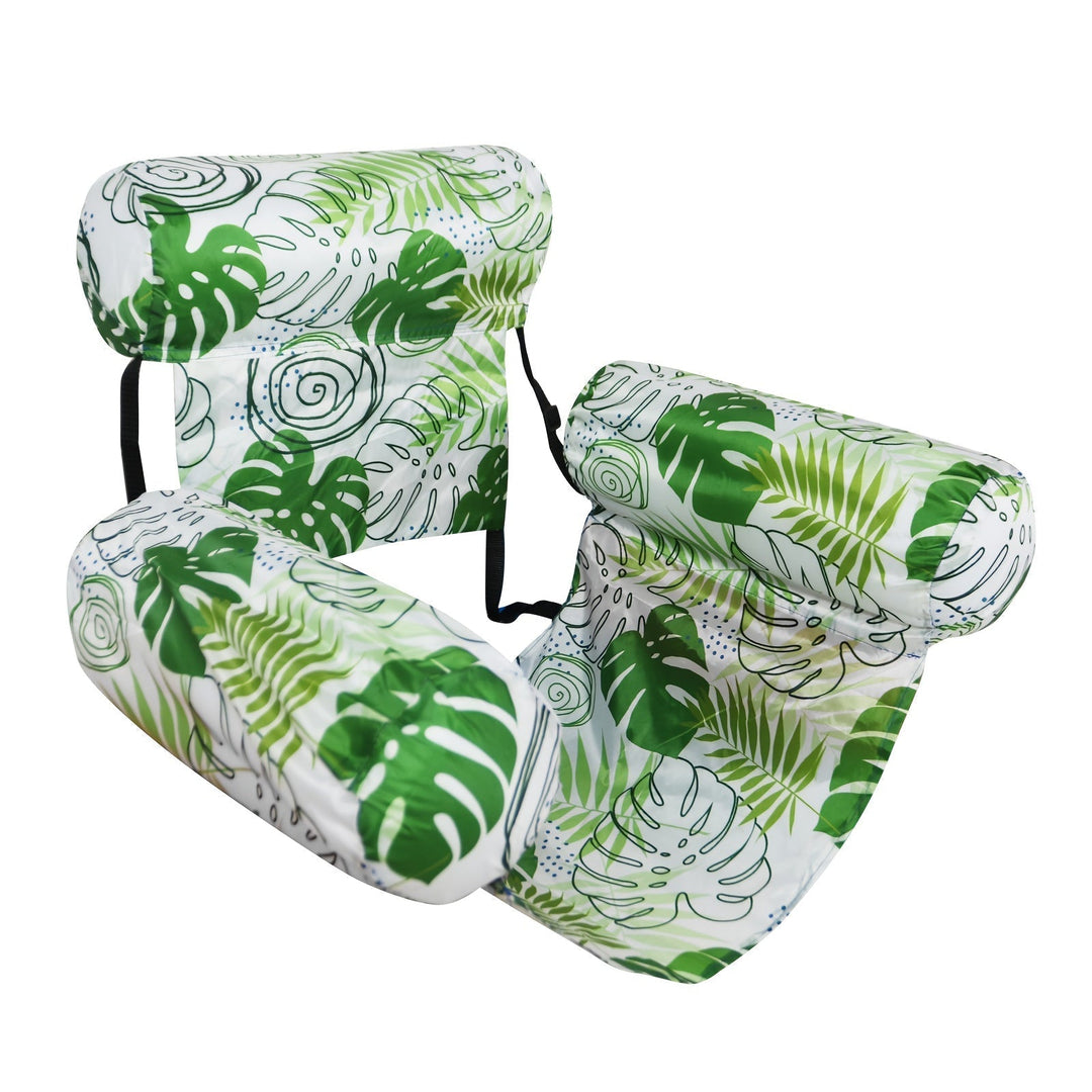 Compact portable beach gear and summer accessory inflatable water lounge