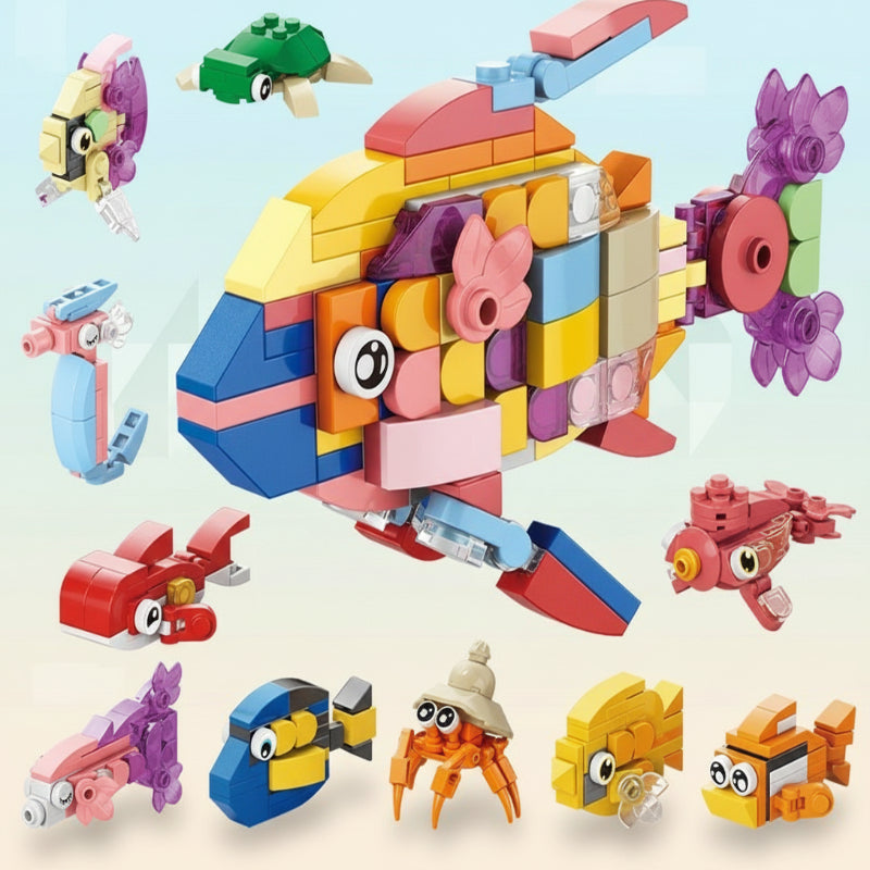 Kids building blocks construction set showcasing STEM educational toys and creative play
