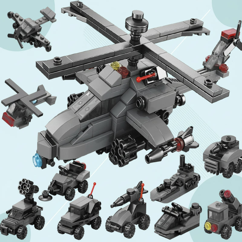Close-up of plastic building blocks showing interlocking pieces in a construction set
