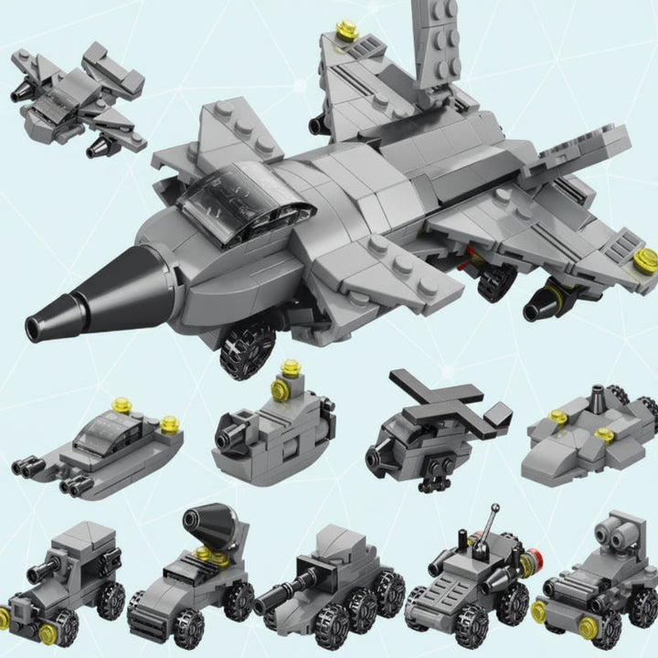 Assorted educational toys and building blocks for children imaginative construction play