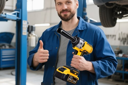 Cordless impact driver for workshop equipment and heavy-duty DIY projects