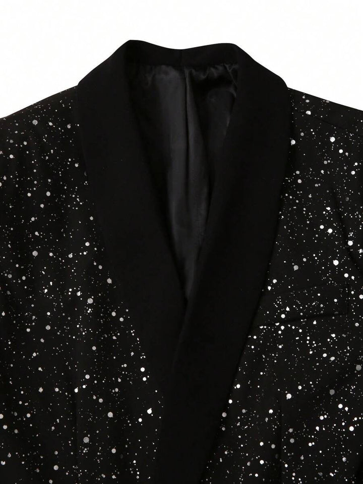 Detailed shot of tailored trousers waistband and pockets from a mens party suit
