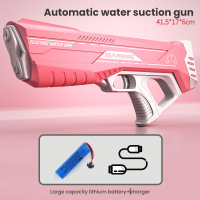 Action shot of electric pressure water blaster in action