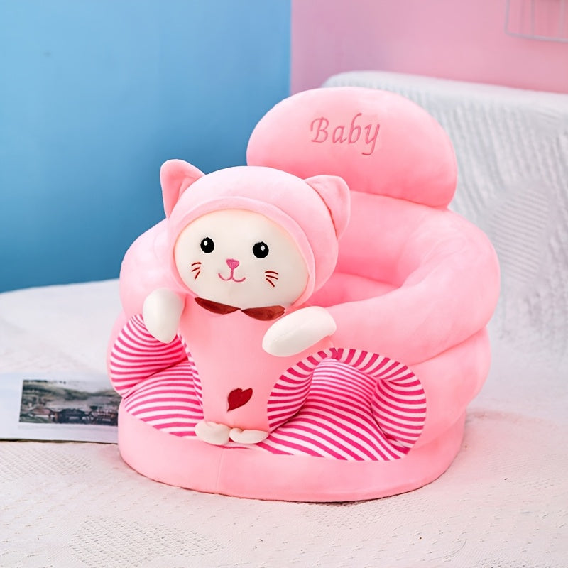 Soft green infant seat for early learning, play, and sitting upright