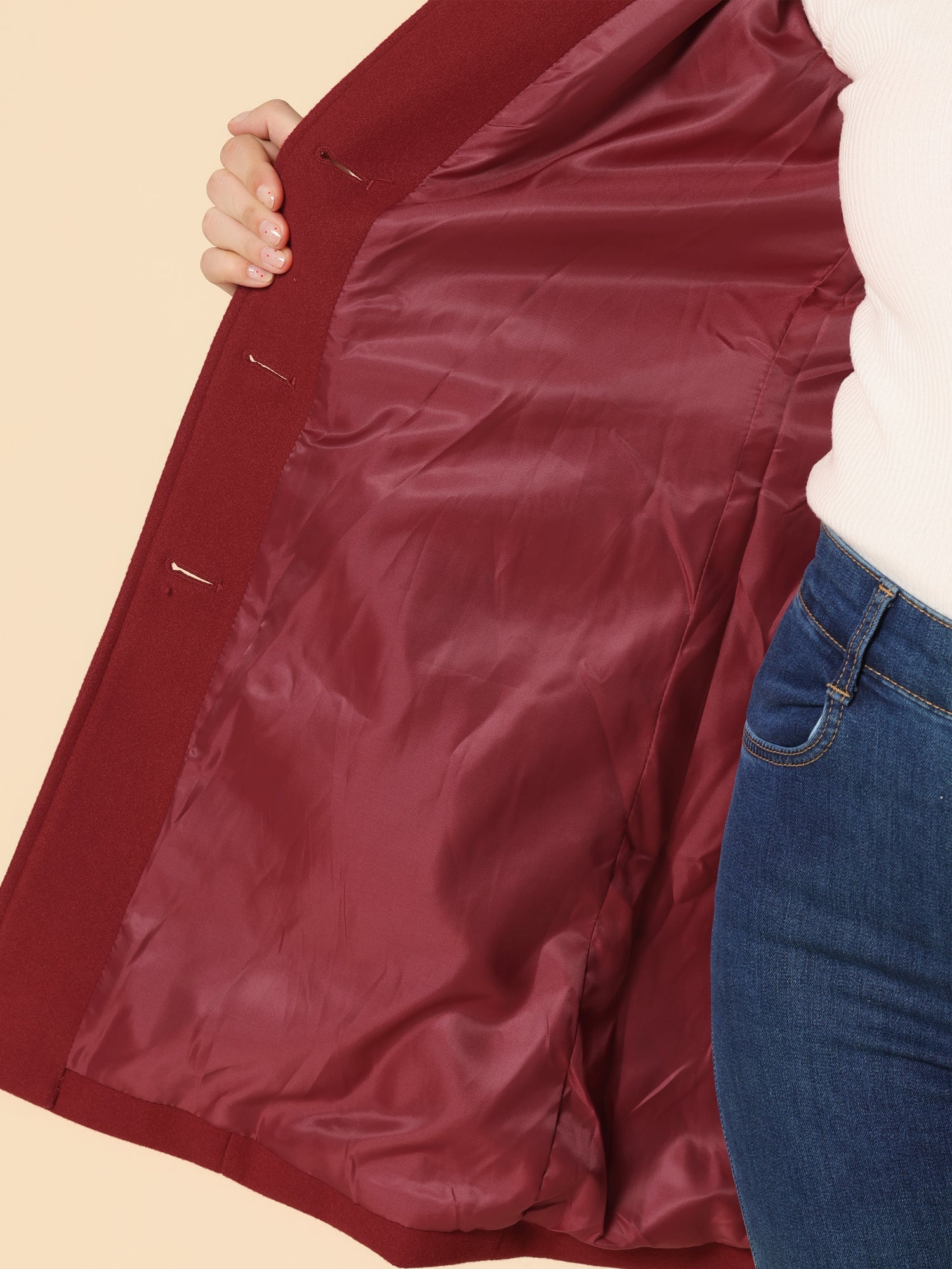 Rosa | Women’s Single-Breasted Long Coat