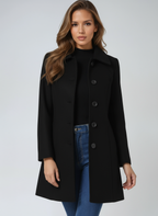 Rosa | Women’s Single-Breasted Long Coat