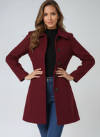 Rosa | Women’s Single-Breasted Long Coat