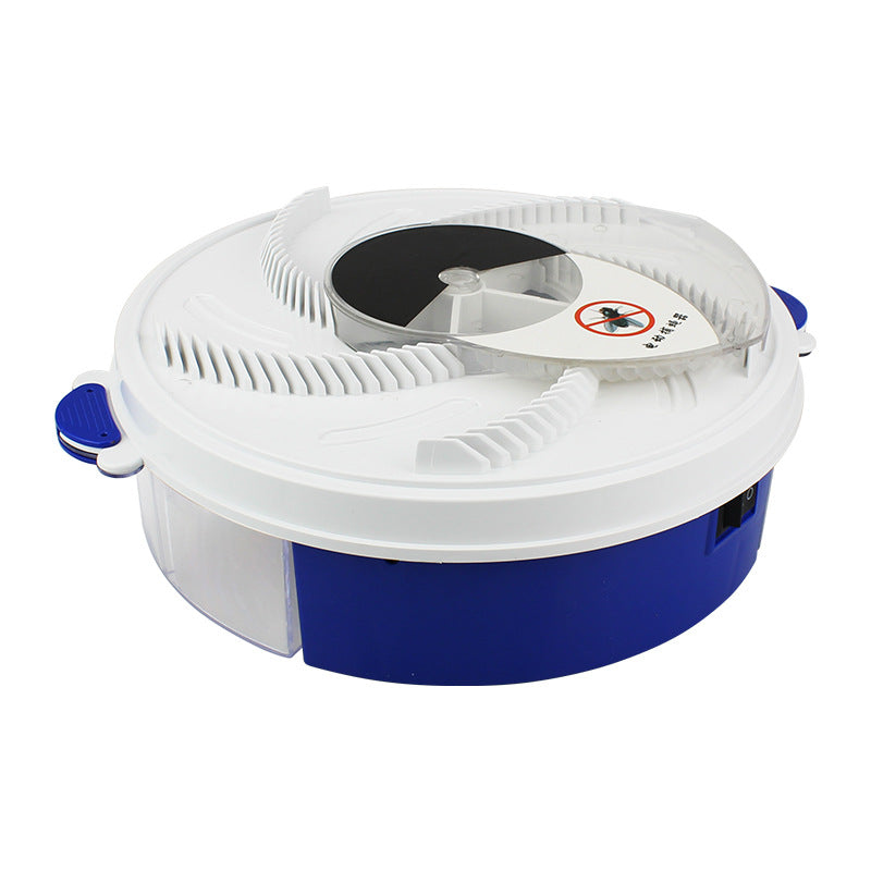 Electric fly catcher top view showing rotating mechanism