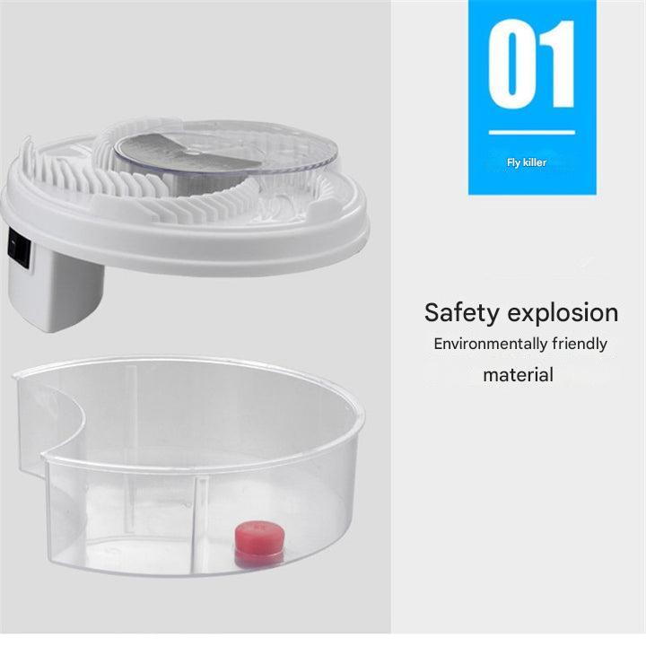 Close-up of the automatic rotating pest repeller and mosquito killer device