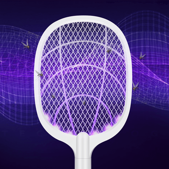 Portable insect killer and mosquito swatter packaging ready for home essentials and travel