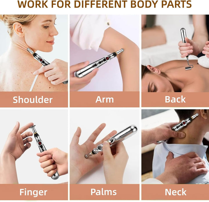 Muscle relaxer electronic acupuncture pen with digital display