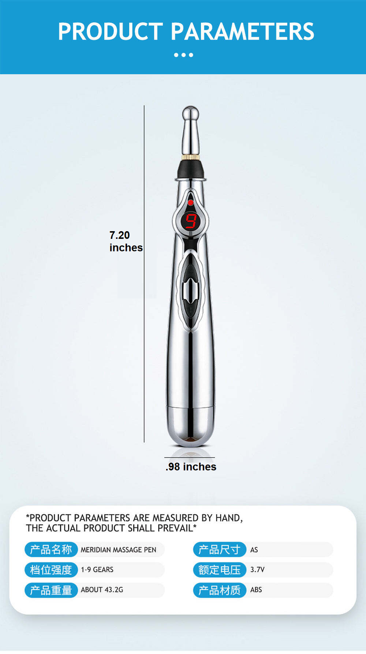 Complete package of the electronic acupuncture pain relief pen
