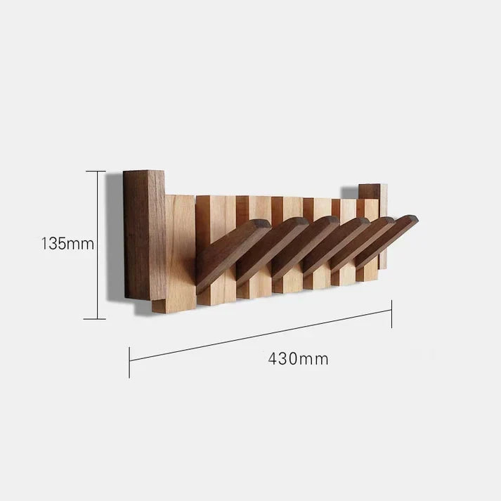 Minimalist wooden piano coat rack highlighting craftsmanship and design
