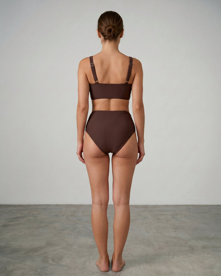 Top piece of women shaping bikini summer swimwear