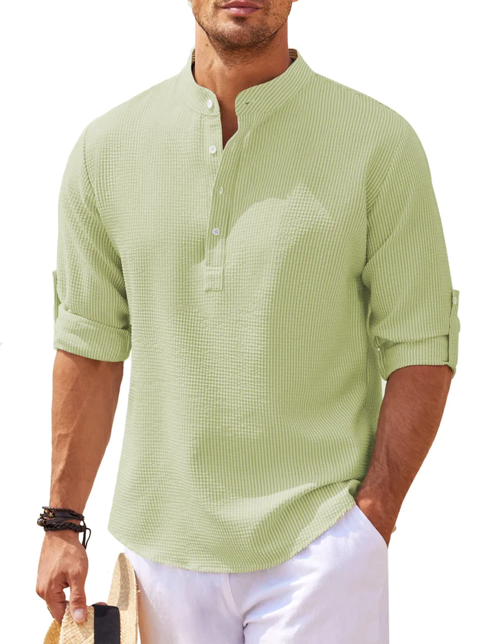 Stylish long-sleeve casual shirt for men urban fashion