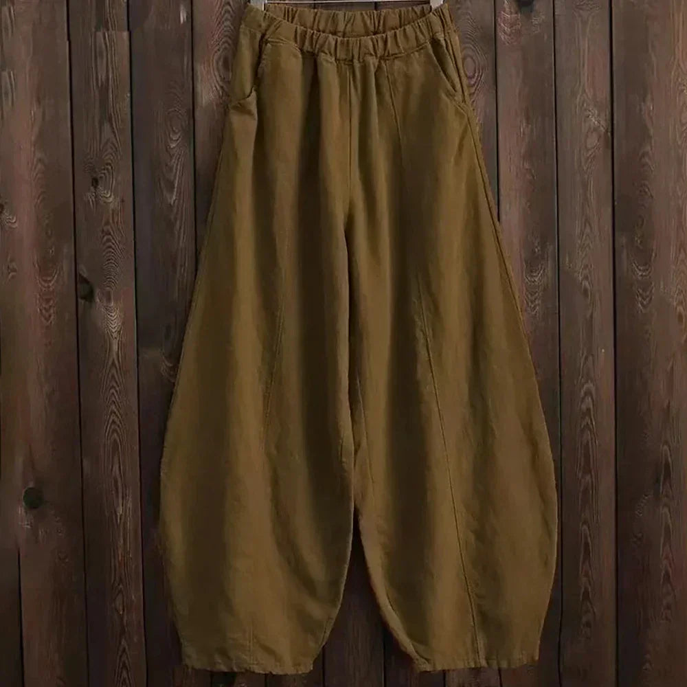 Stylish wide leg harem lounge pants for women in summer