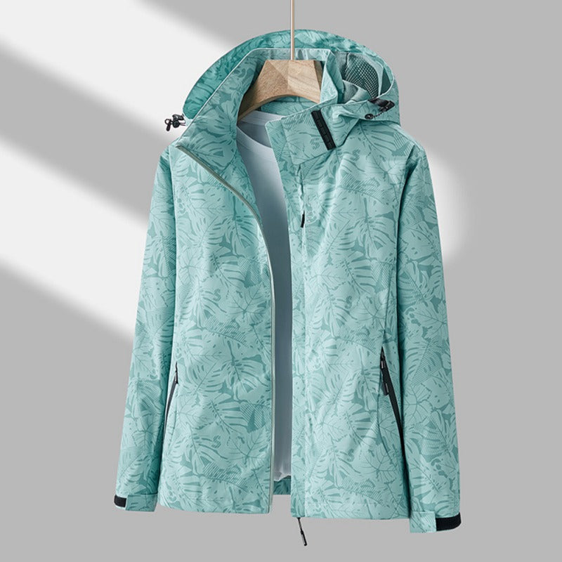 Womens casual outdoor wear spring coat back view