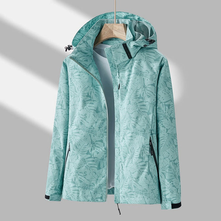 Womens casual outdoor wear spring coat back view