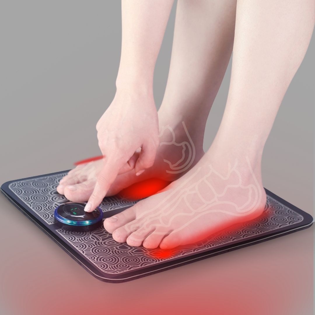 Unisex EMS foot massage mat for pain relief and improved blood circulation