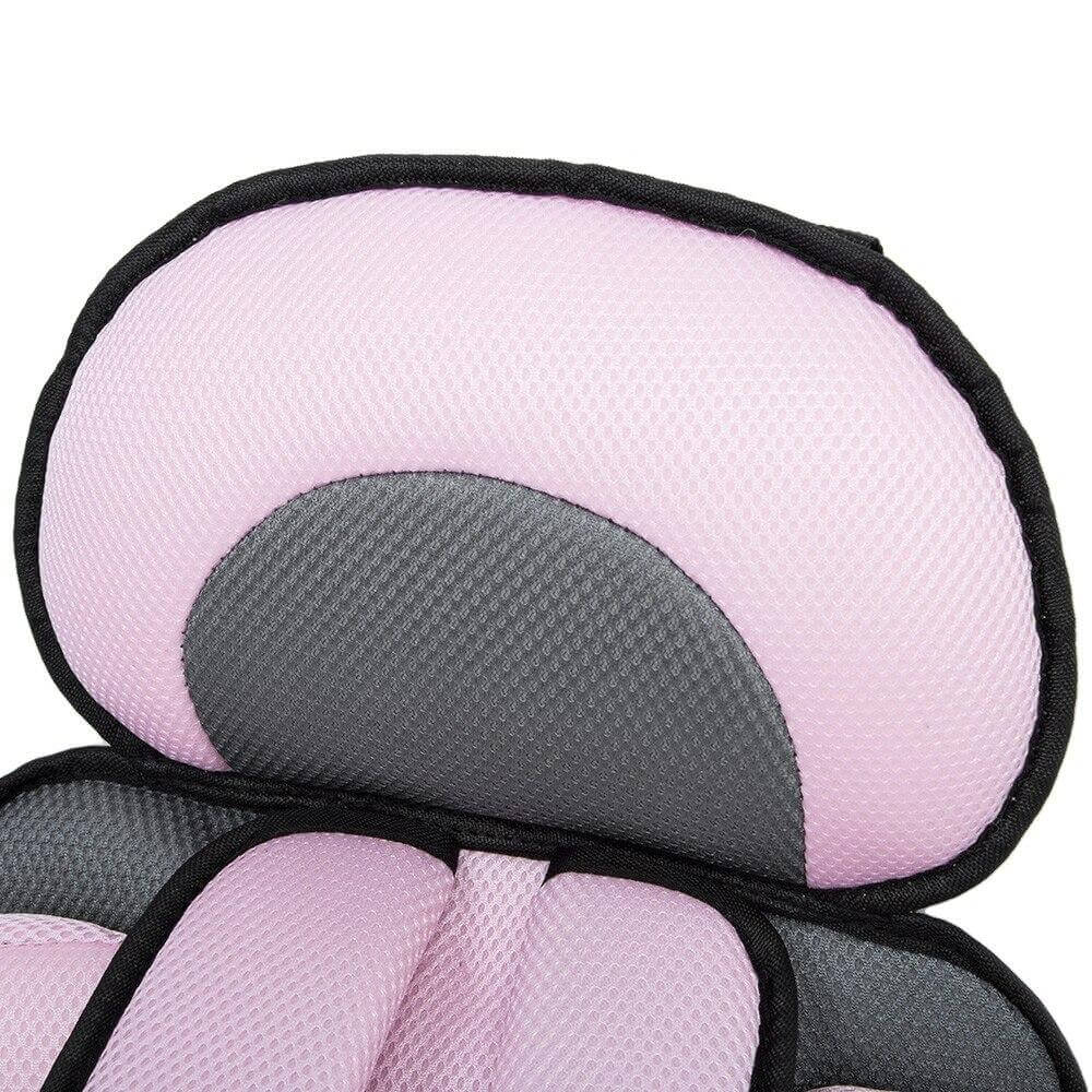 Breathable car seat fabric texture and soft padding for infant comfort
