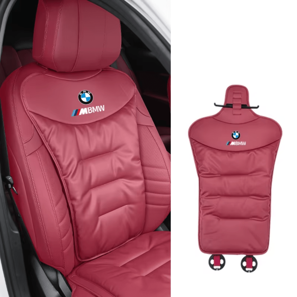 Universal car accessories ergonomic cushion installed on a vehicle seat