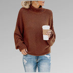 Thalia | Women’s Chunky Turtleneck Long Sleeve Sweater