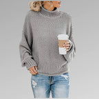 Thalia | Women’s Chunky Turtleneck Long Sleeve Sweater