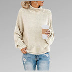Thalia | Women’s Chunky Turtleneck Long Sleeve Sweater