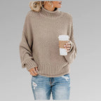 Thalia | Women’s Chunky Turtleneck Long Sleeve Sweater