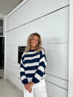 Mirelle | Women’s Striped Sleeve Sweater