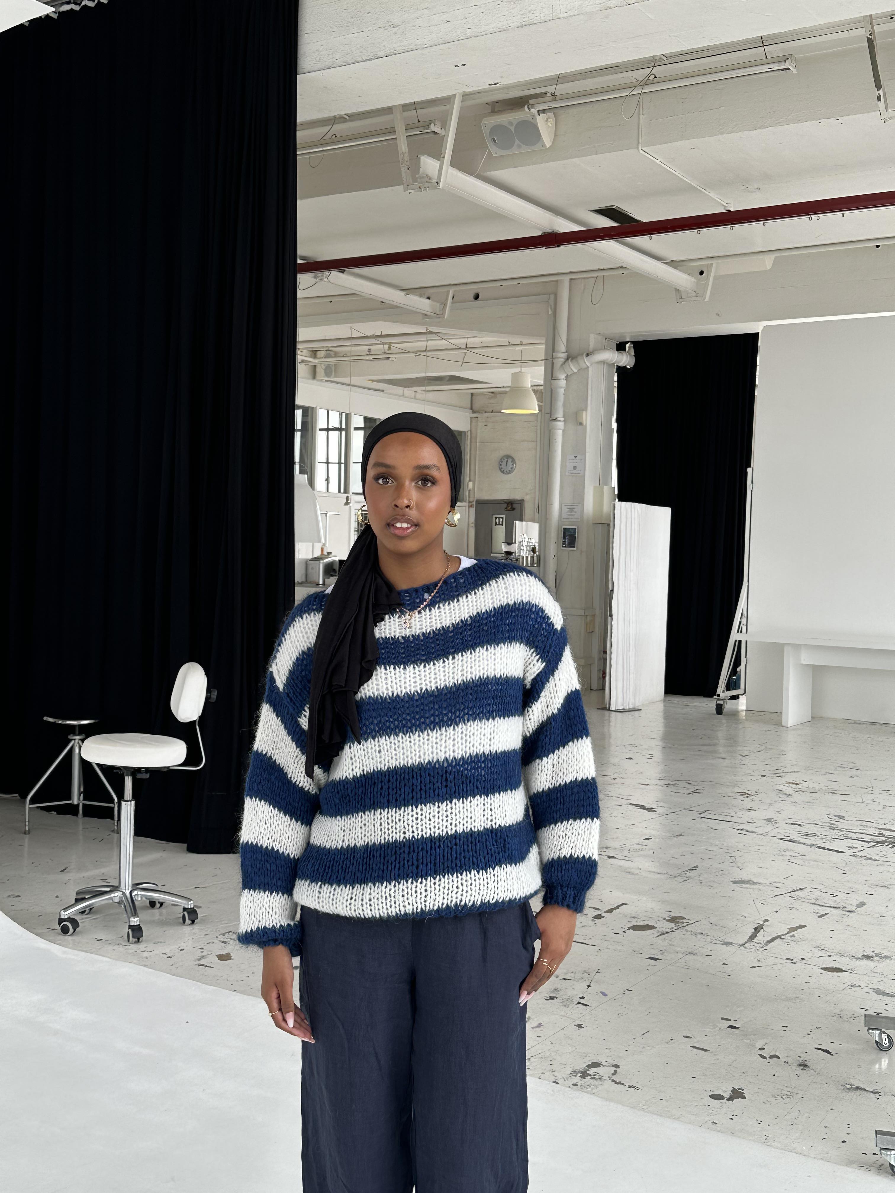 Mirelle | Women’s Striped Sleeve Sweater