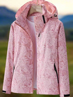 Bryony | Women’s Leaf Print Hooded Waterproof Jacket