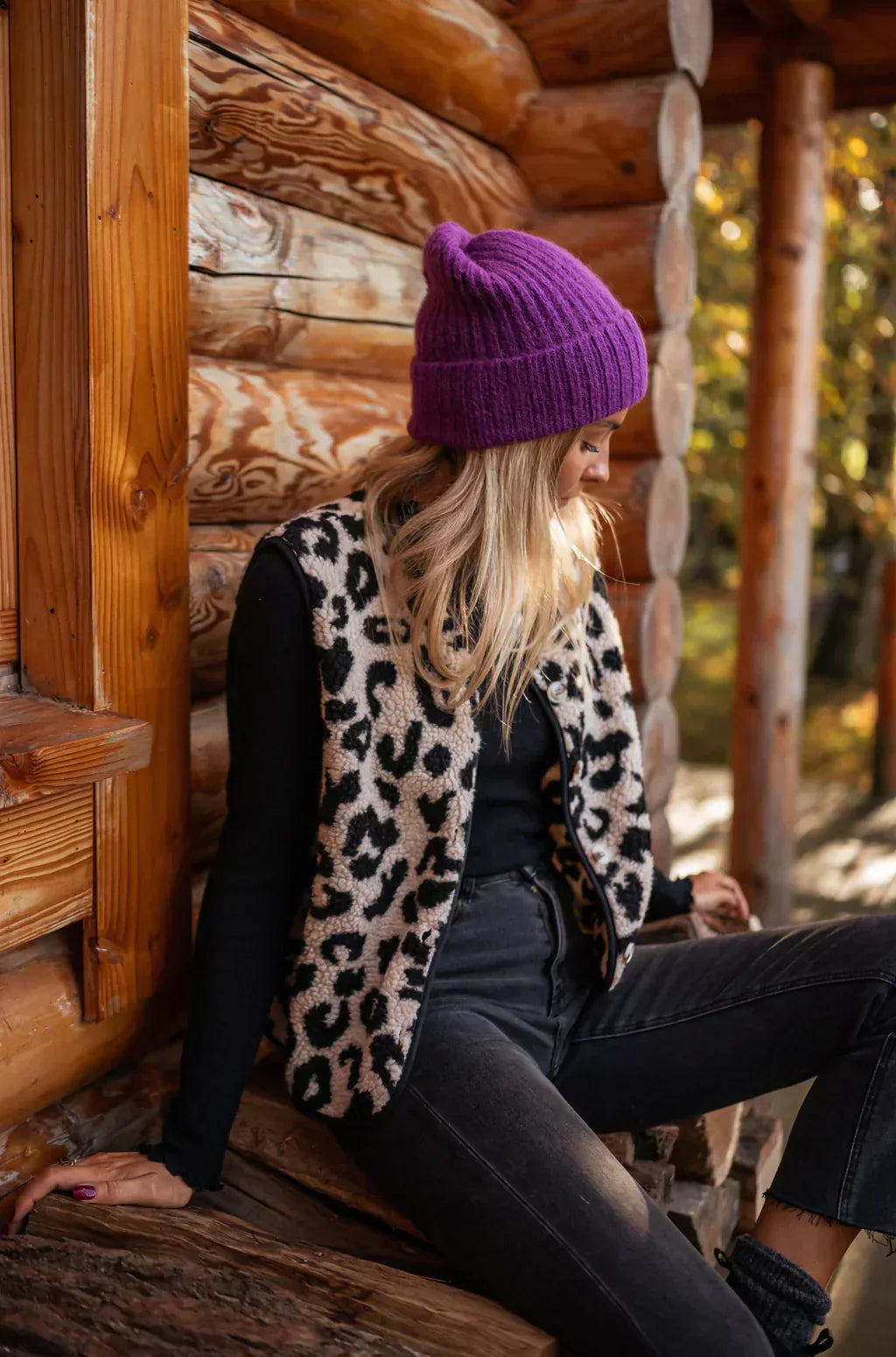 Zelina | Women’s Leopard Print Vest