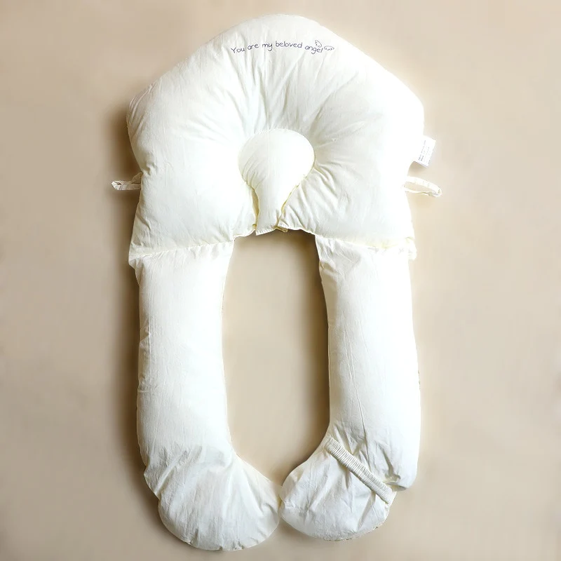 Packaged newborn pillow with hypoallergenic baby bedding accessories for nursery
