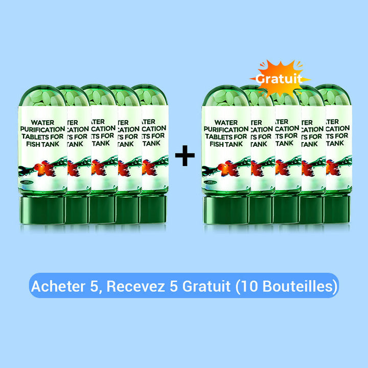 Water conditioner tablets for fish tanks removing chlorine and heavy metals