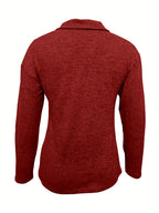 Wynara | Women’s Half Zip Collar Long Sleeve Sweater