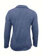 Wynara | Women’s Half Zip Collar Long Sleeve Sweater