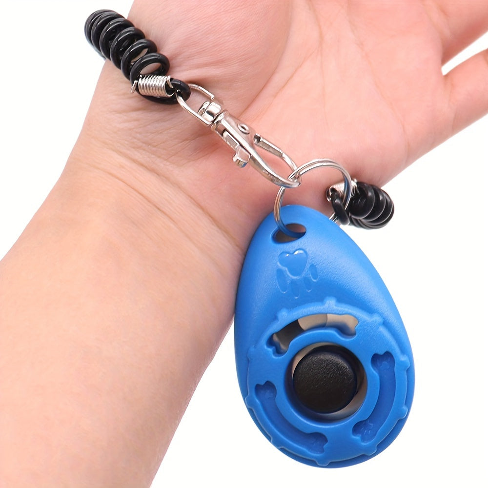 Durable plastic dog training clicker for teaching puppy commands
