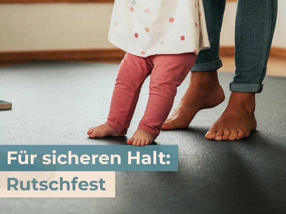 Non-slip baby play mat for safe crawling in the nursery