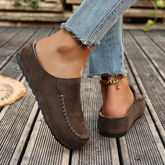 Comfortable womens footwear featuring breathable slip-on casual style
