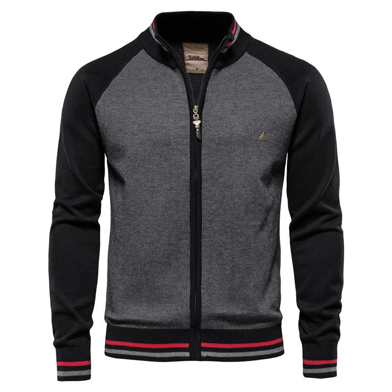Torrance | Men’s Zip-Up Stand-Collar Cardigan
