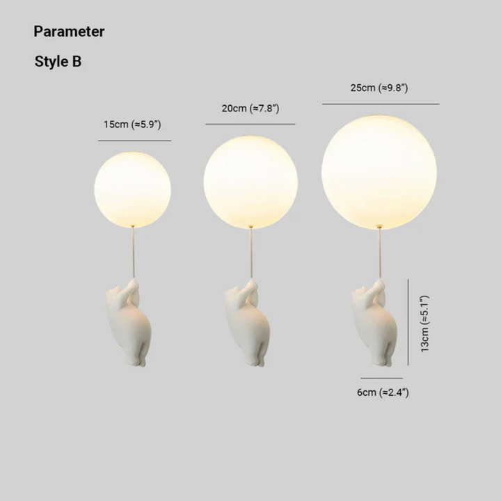 Playful kids room lighting fixture casting gentle shadows on the wall