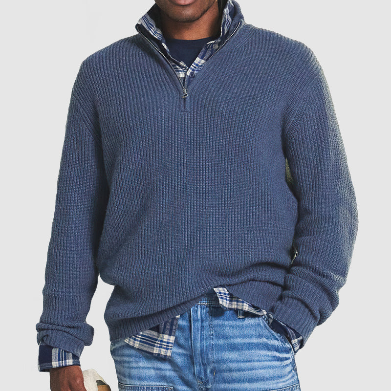 Paul | Men’s Ribbed Quarter-Zip Sweater