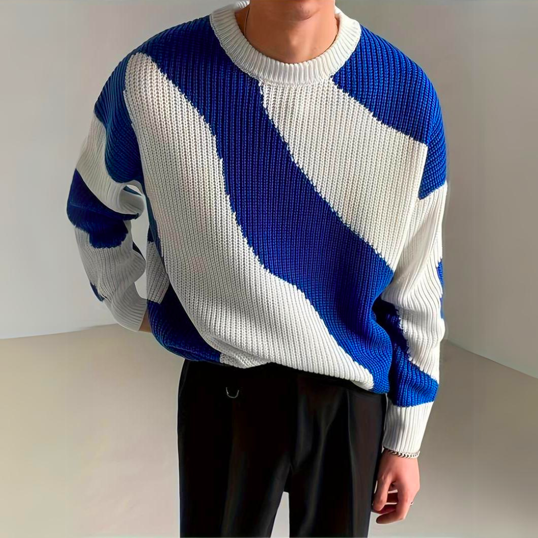 Graham | Men’s Wave Pattern Sweater