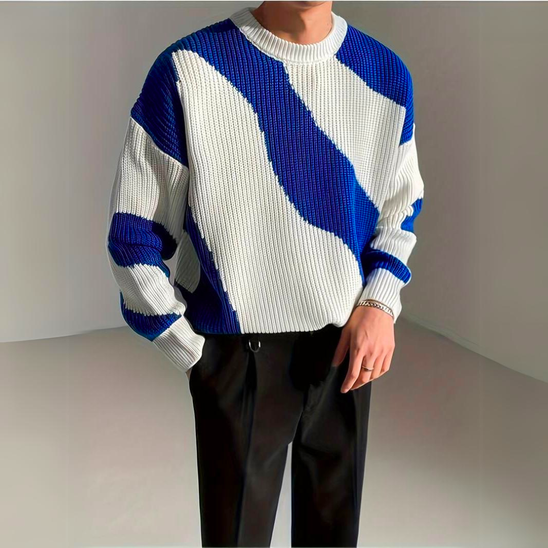 Graham | Men’s Wave Pattern Sweater