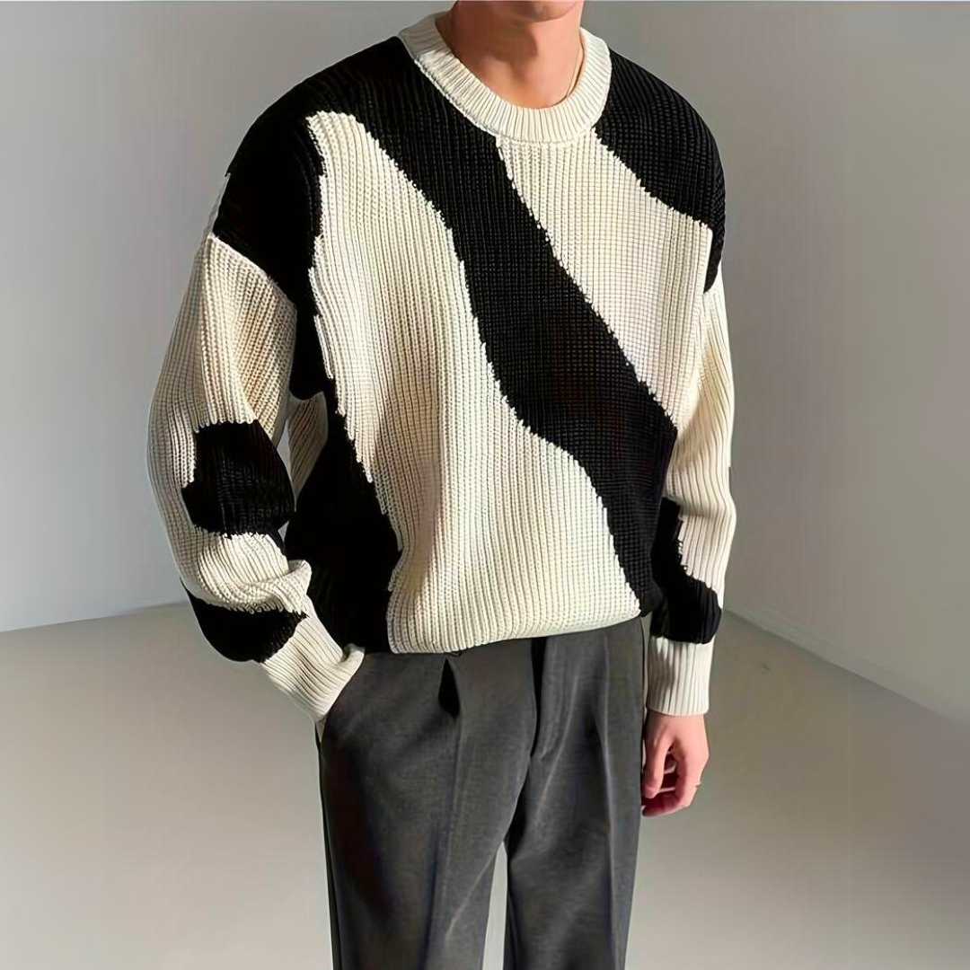 Graham | Men’s Wave Pattern Sweater