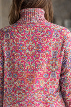 Aubrietta | Women’s Floral Print Turtleneck Sweater