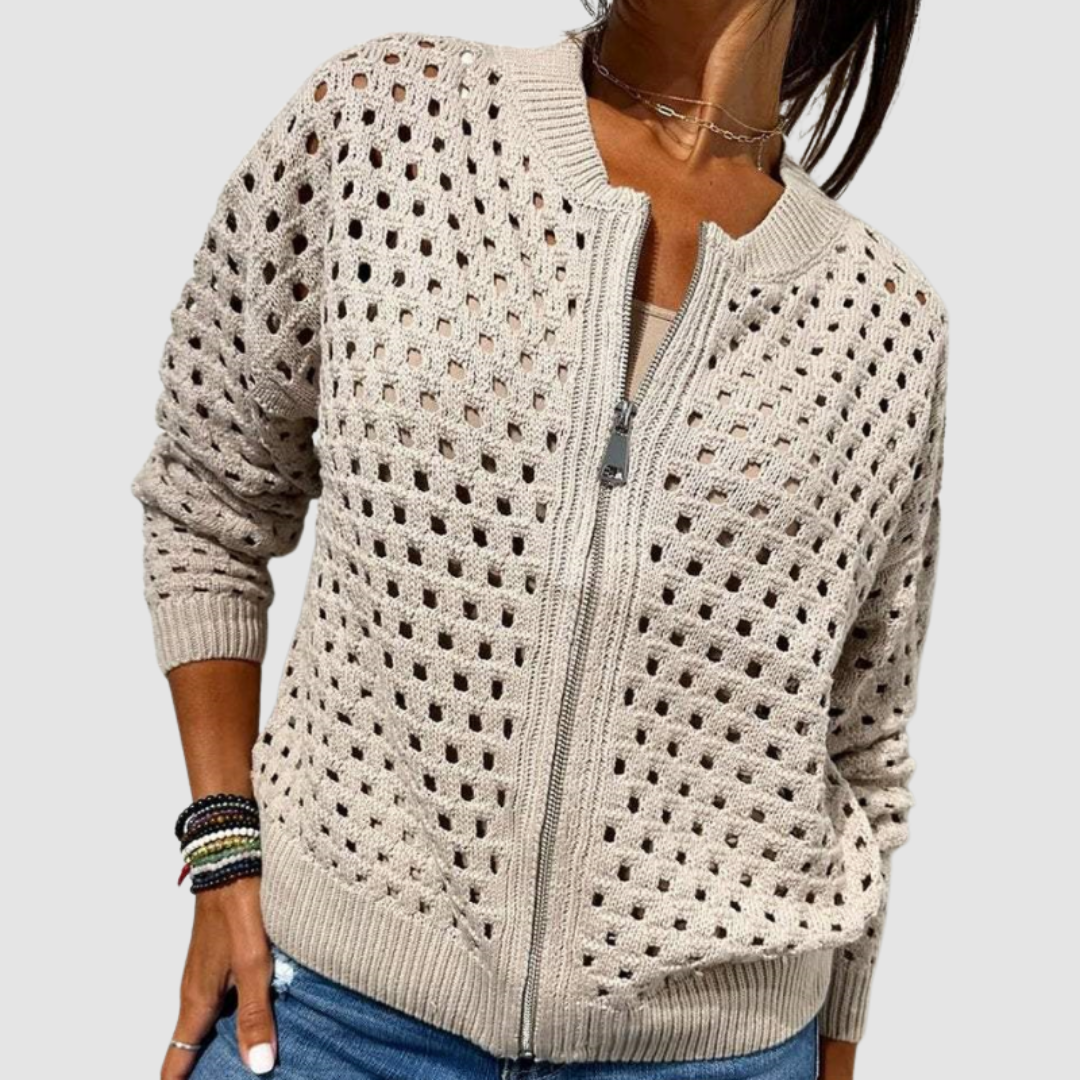Trisha | Women’s Zip-Front Cardigan