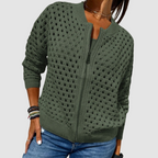 Trisha | Women’s Zip-Front Cardigan